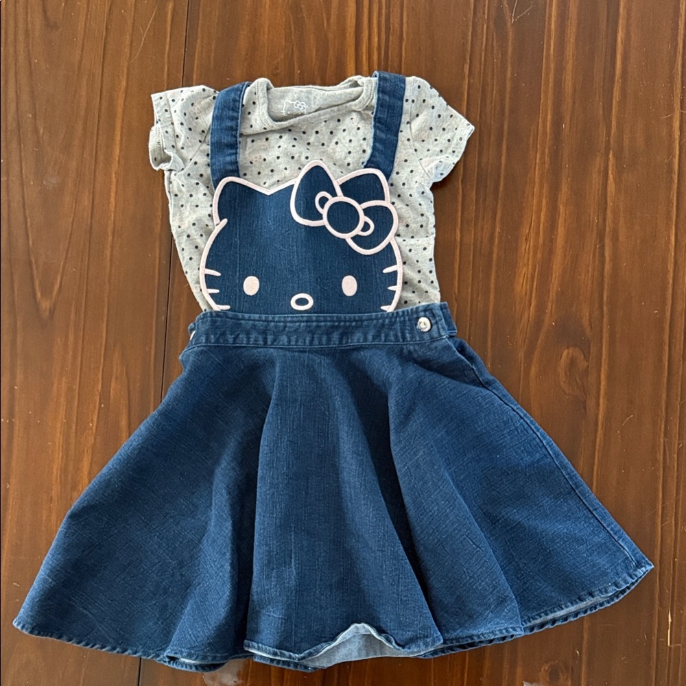 Sanrio Blue and Gray Kids Casual Dress Set